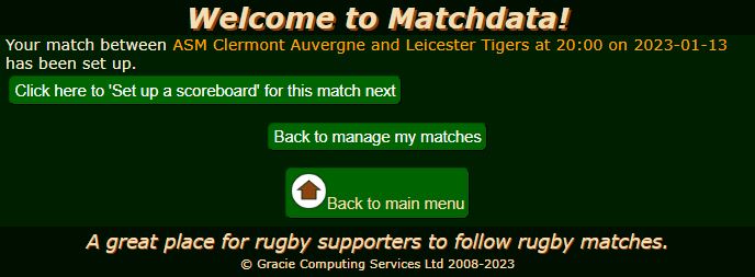 Matchdata create new cross-border match