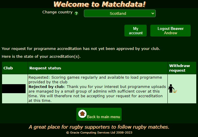 Matchdata Programmes 14