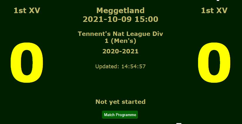 Matchdata programme 10